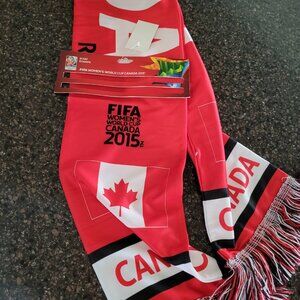 NWT Official FIFA Women's CANADA World Cup Scarf 2015
